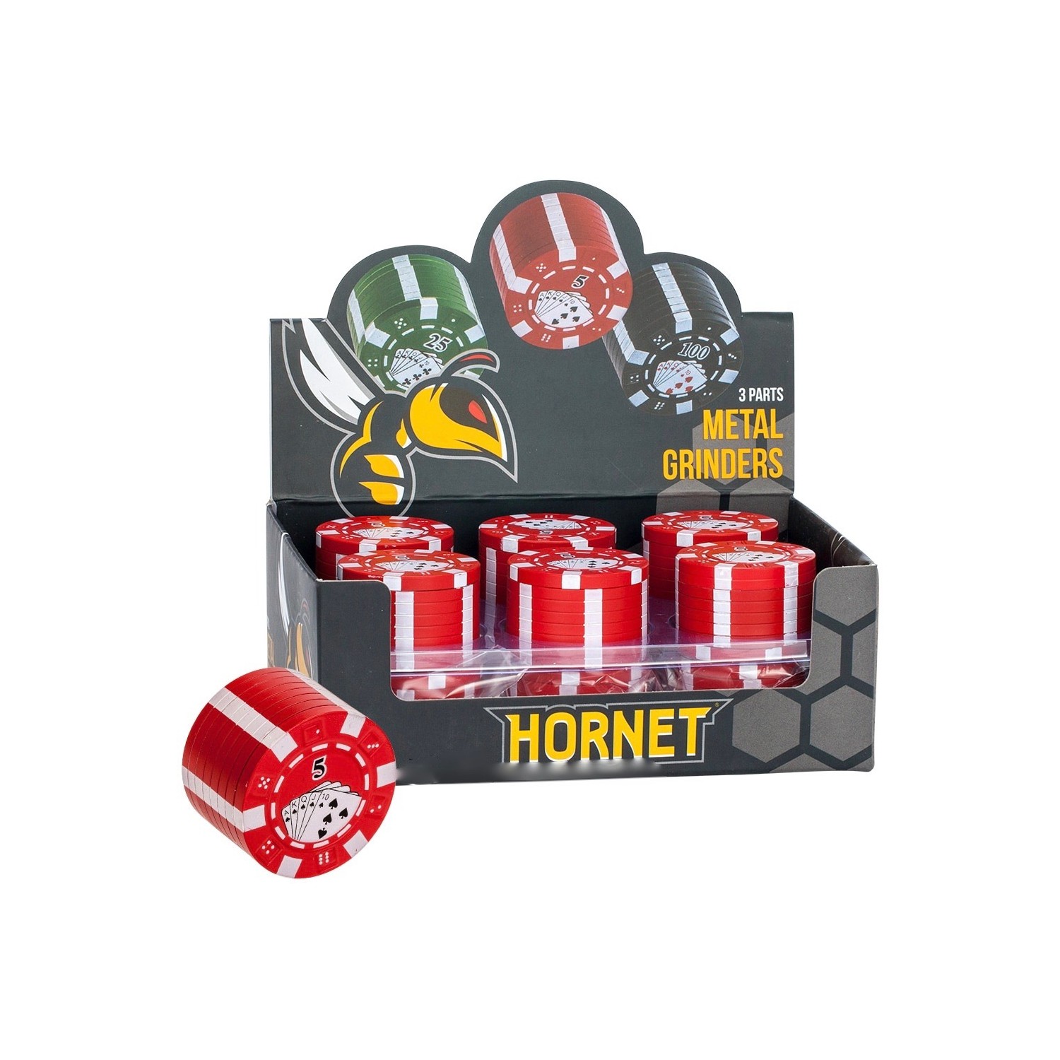 Grinder Hornet jeton de poker en 3 parties