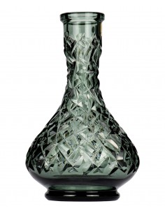 Vase Caesar Crystal - Drop - Rock - Grey
