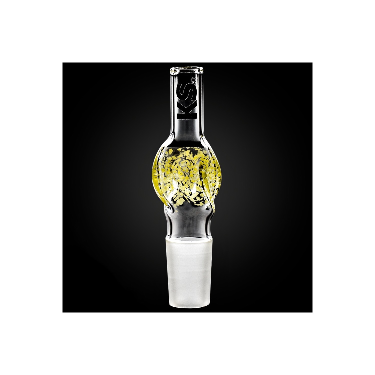 Adaptateur de tuyau KS "Minea" 18/8 jaune
