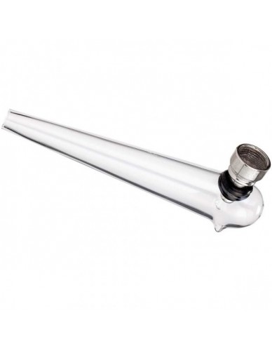 Pipe en verre et métal