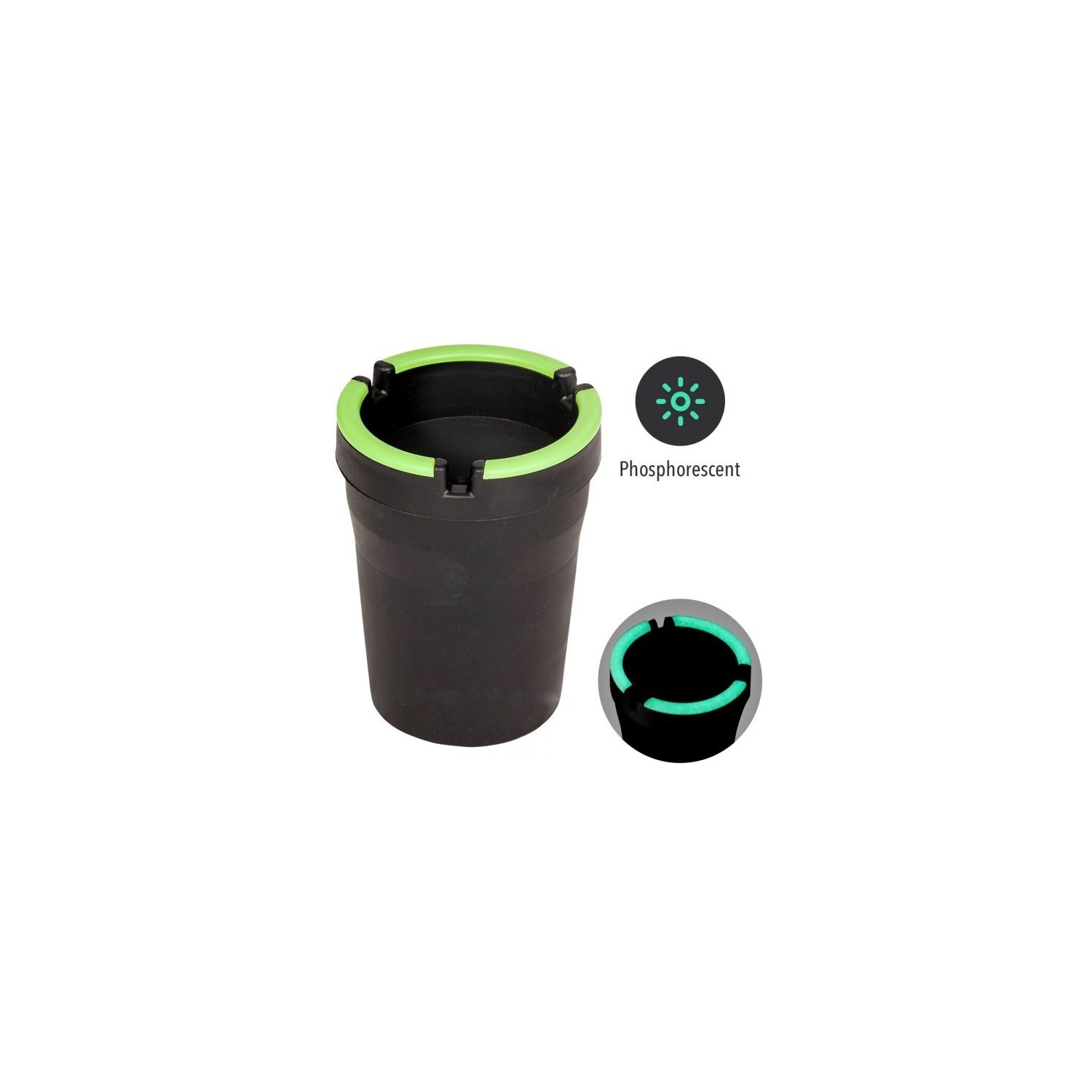 Cendrier voiture phospho Bucket