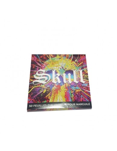 Feuilles d aluminium Hookah Skull 2