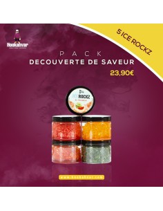 Pack Goût Chicha Découverte de saveur 5 ICE ROCKZ